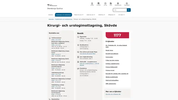 Kirurgi- och urologimottagning Skövde, Skövde