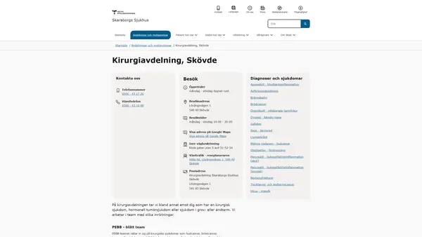 Kirurgiavdelning Skövde, Skövde