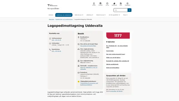 Logopedimottagning Uddevalla sjukhus, Uddevalla