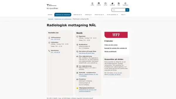 Radiologisk mottagning NÄL, Trollhättan
