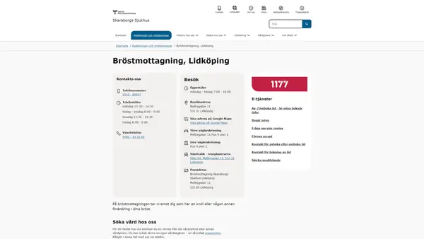 Bröstmottagning Lidköping