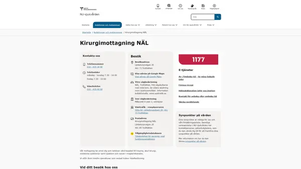 Nedre mag- tarmmottagning NÄL, Trollhättan