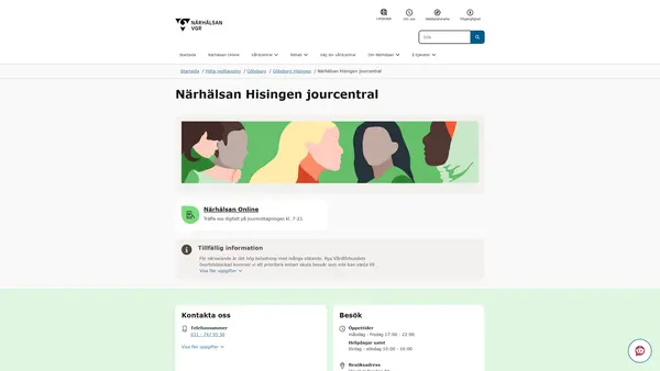 Närhälsan Hisingen jourcentral, Göteborg