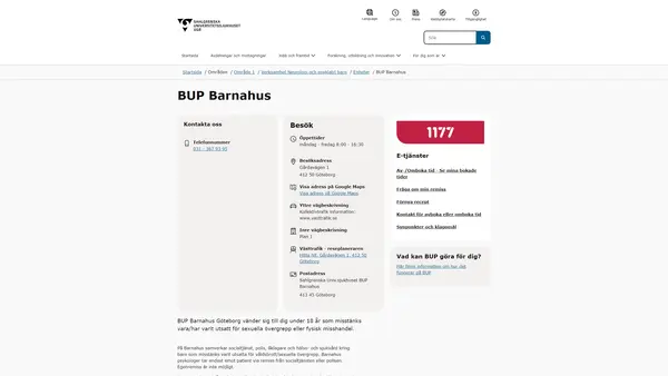 BUP Barnahus logo