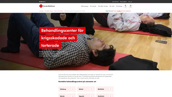 Röda Korsets behandlingscenter för krigsskadade och torterade, Skövde