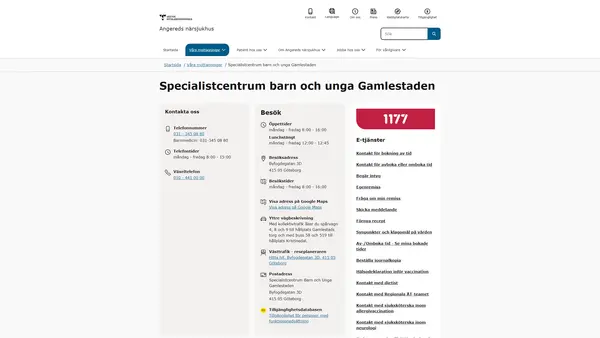 Specialistcentrum Barn och Unga Gamlestaden logo