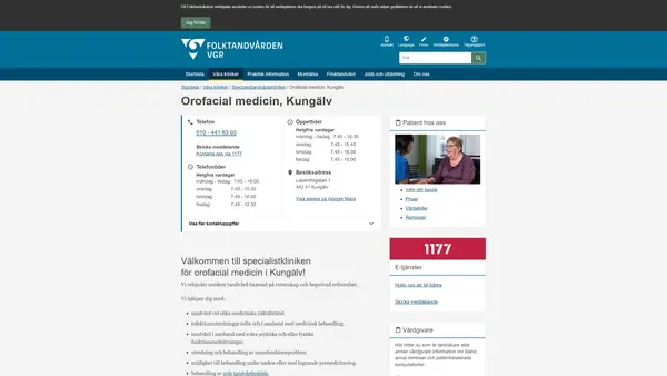 Specialistkliniken för orofacial medicin Kungälv, Kungälv