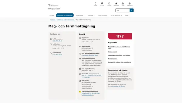 Mag-tarmmottagning NÄL, Trollhättan