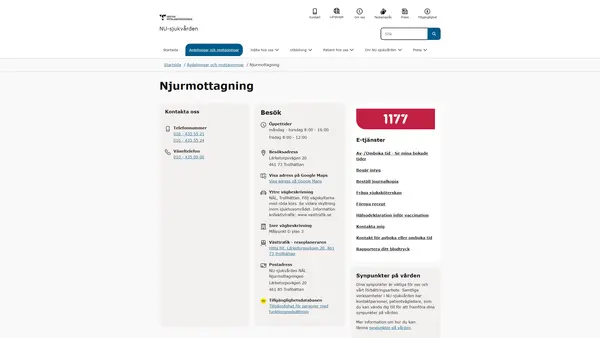 Njurmottagning NÄL, Trollhättan