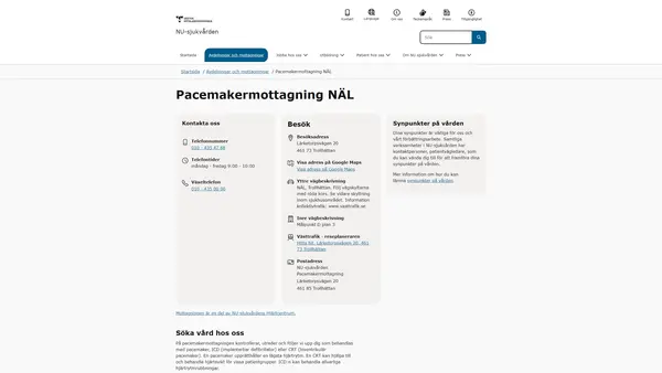 Pacemakermottagning NÄL, Trollhättan