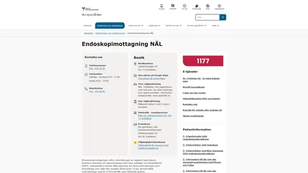 Endoskopimottagning NÄL, Trollhättan