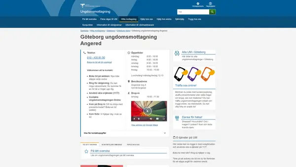 Göteborg ungdomsmottagning Angered, Göteborg