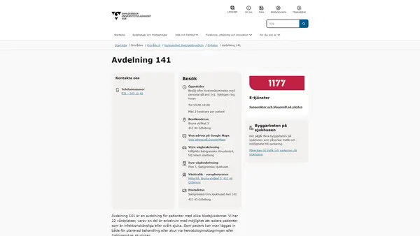 Avdelning 141, Göteborg