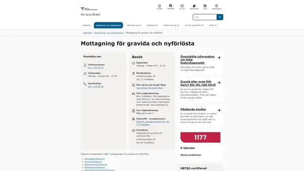 Mottagning för gravida och nyförlösta NÄL logo