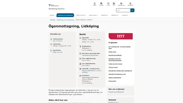 Ögonmottagning Lidköping, Lidköping