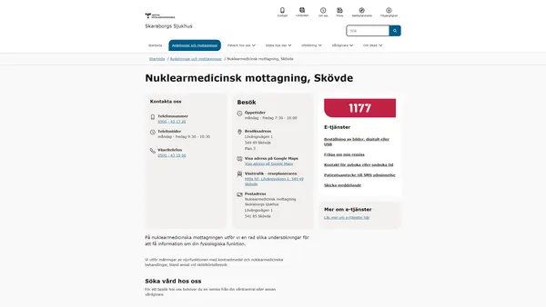 Nuklearmedicinsk mottagning, Skövde