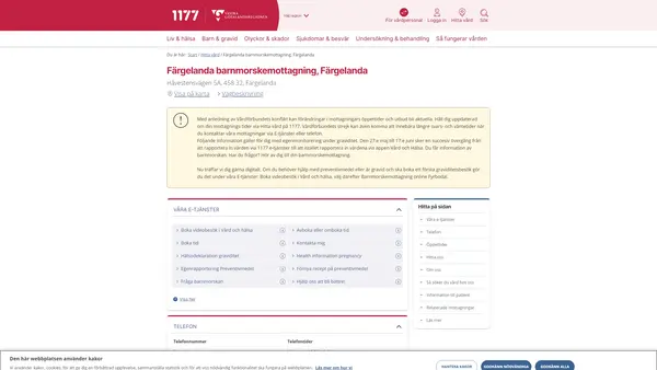 Färgelanda barnmorskemottagning, Färgelanda