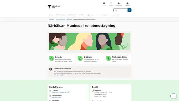 Närhälsan Munkedal rehabmottagning logo