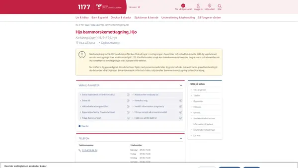 Hjo barnmorskemottagning, Hjo