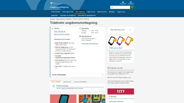 Tidaholm ungdomsmottagning, Tidaholm