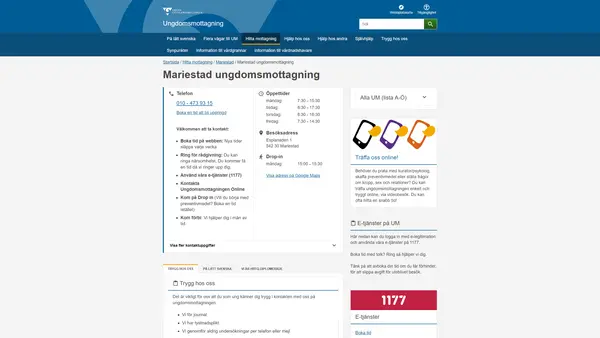 Mariestad ungdomsmottagning, Mariestad