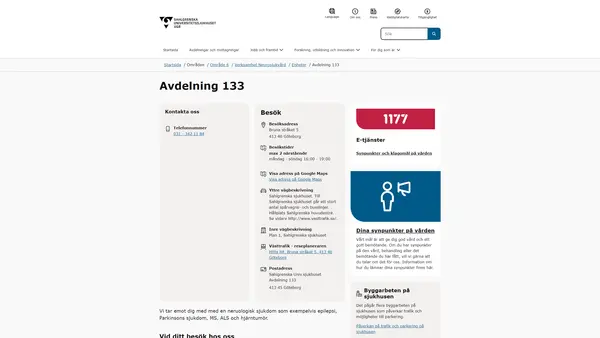 Avdelning 133, Göteborg