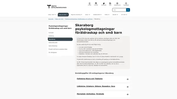 Skaraborg psykologmott föräldraskap och små barn, Skövde