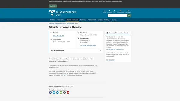 FTV Akuttandvården Borås, Borås