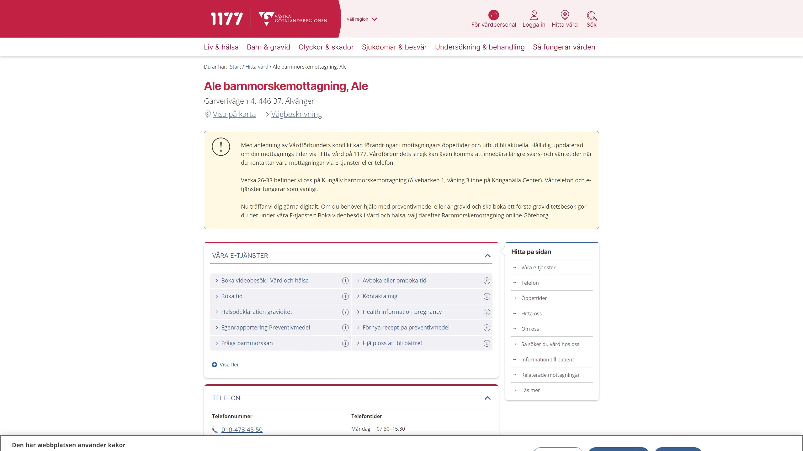 Ale barnmorskemottagning Ale barnmorskemottagning