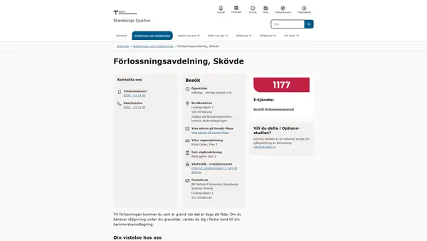 BB Skövde Förlossning, Skövde