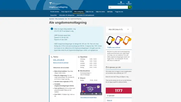 Ale ungdomsmottagning, Älvängen