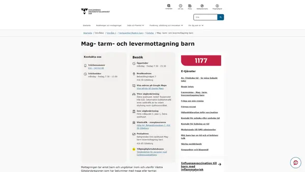 Mag- tarm- och levermottagning barn, Göteborg