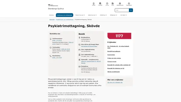 Psykiatri dagsjukvård Skövde