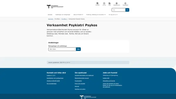 Psykiatrisk utredningsmottagning Mölndal, Mölndal