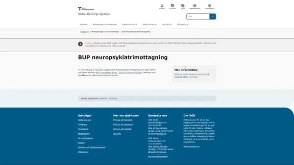 BUP Neuropsykiatrimottagning, Borås