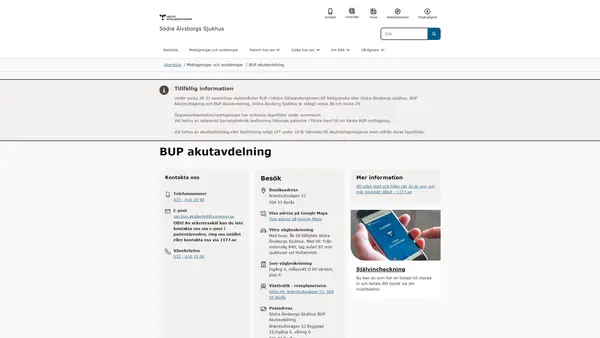 BUP Akutavdelning, Borås