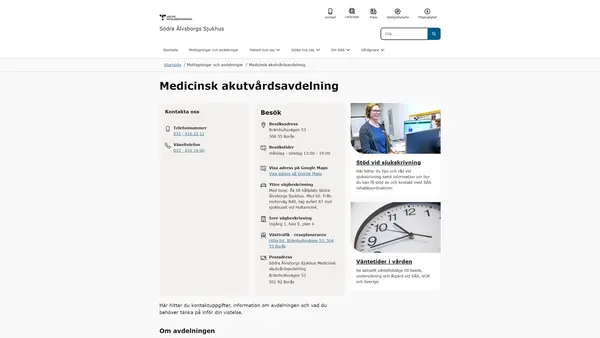 Medicinsk akutvårdsavdelning, Borås