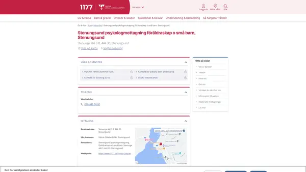 Stenungsund psykologmottagning föräldraskap o små barn, Stenungsund