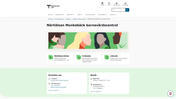 Närhälsan Björkekärr barnavårdscentral - Munkebäck logo