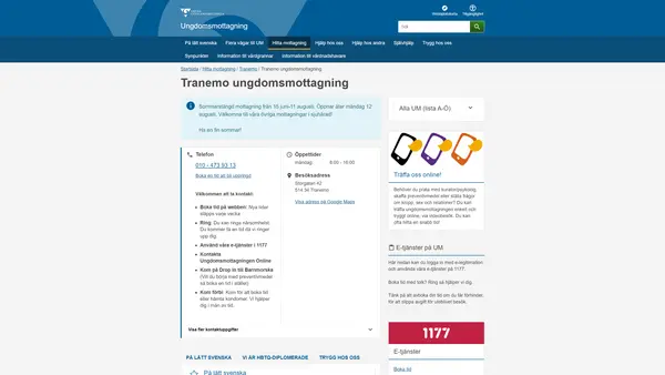 Tranemo ungdomsmottagning, Tranemo