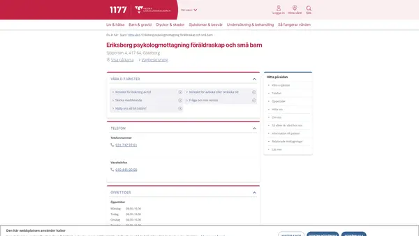 Eriksberg psykologmottagning föräldraskap och små barn