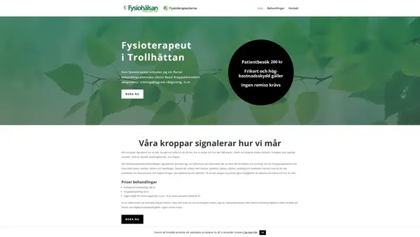 Fysiohälsan Trollhättan Eva Erkmar logo