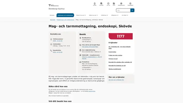 Mag- och tarmmottagning Endoskopi Skövde