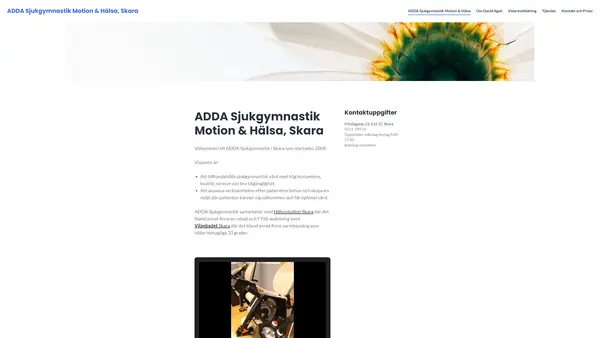 ADDA Sjukgymnastik Motion & Hälsa, Skara