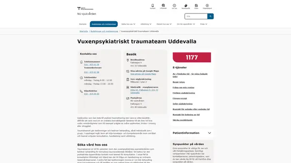 Psykiatri traumateam, Uddevalla