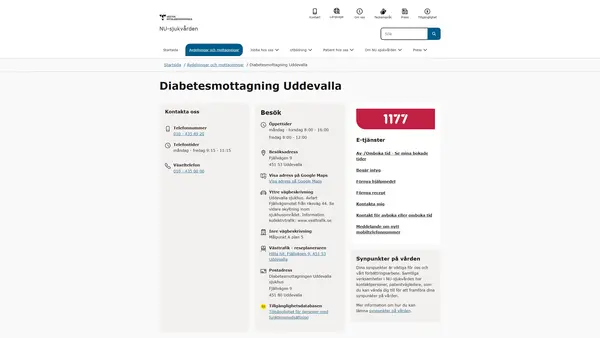 Diabetesmottagning Uddevalla sjukhus, Uddevalla