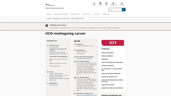 OCD-mottagning Lerum, Lerum