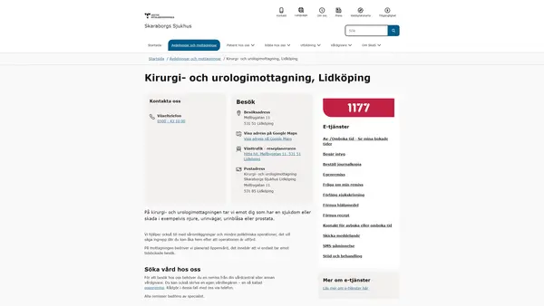 Kirurgi- och urologimottagning Lidköping, Lidköping