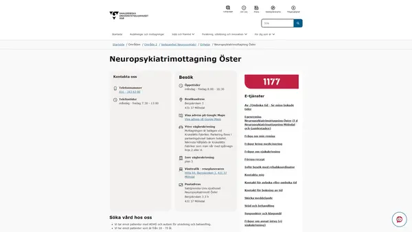 Neuropsykiatrimottagning Öster, Mölndal