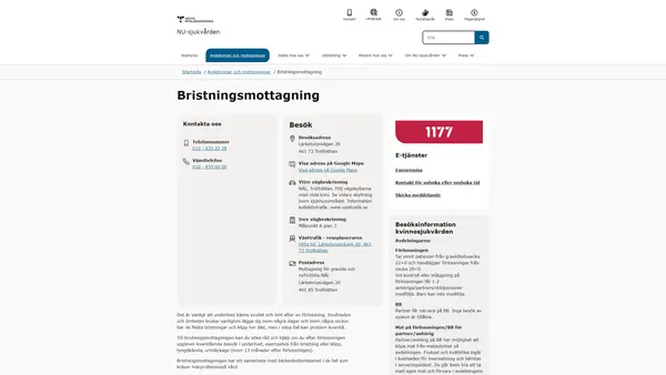 Bristningsmottagning, Trollhättan